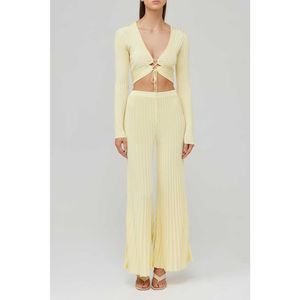 New Free People Significant Others SASHA KNIT PANT Top Set sz 6